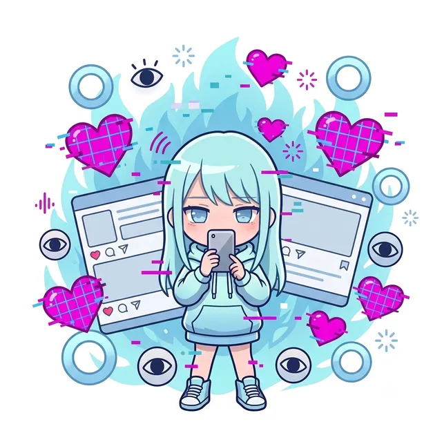 冷たい顔した内心大暴走タイプのキャラクター「レイトちゃん」